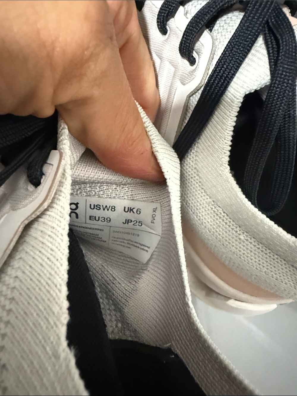 On Running Neutral Beige Sneakers with Black Laces - Picture 5 of 6
